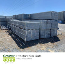 Load image into Gallery viewer, Five-Bar Farm Gate, galvanised steel, various sizes available | Graintec Scientific