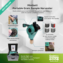 Load image into Gallery viewer, Minibatt Portable Grain Sample Harvester