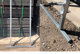 Galvanised Race Bow fabricated from 40 RHS for secure cattle handling | Graintec Scientific
