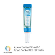 Load image into Gallery viewer, Apera ZenTest® PH60F-Z Smart Pocket Flat pH Tester | GS Solutions