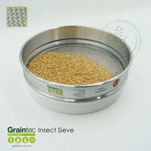 Load image into Gallery viewer, Graintec Scientific's insect sieve is the ideal tool for checking your grain for insect activity. Comes with a catch pan. Available at www.graintec.com.au