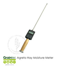 Load image into Gallery viewer, The Agreto Hay and Straw Moisture Meter HFM II is a professional measuring instrument for determining moisture level and temperature of baled hay and straw.
