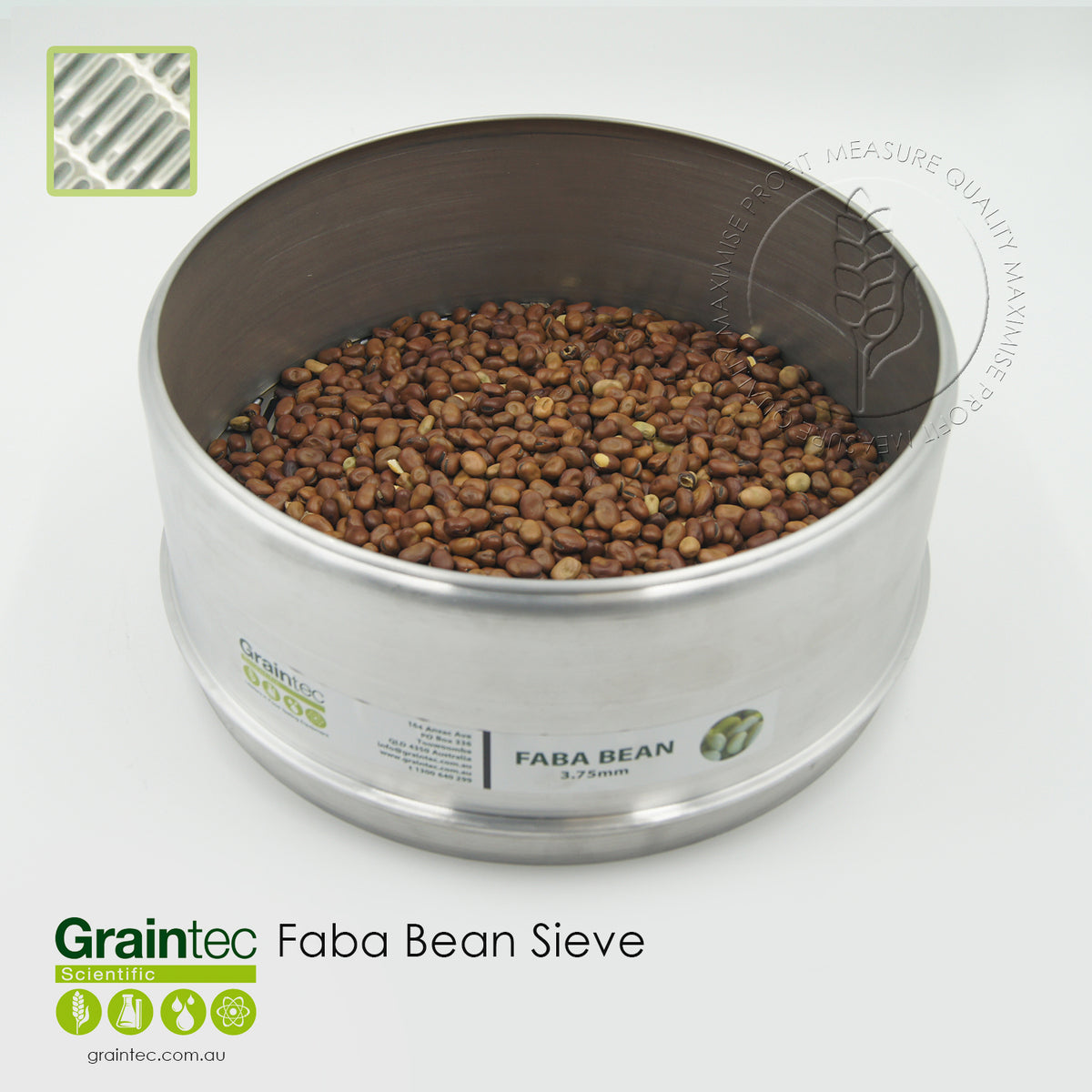 HighQuality Faba Bean / Field Pea Sieve Graintec Scientific