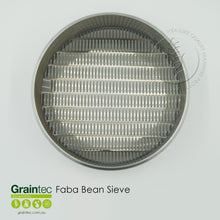 Load image into Gallery viewer, Faba Bean / Field Pea Sieve: Manufactured to Grain Trade Australia specifications. Slot size 3.75mm x 25mm. 300mm diameter sieve, high-sided.