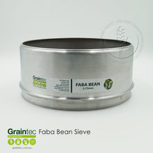 Load image into Gallery viewer, Faba Bean / Field Pea Sieve: Manufactured to Grain Trade Australia specifications. Slot size 3.75mm x 25mm. 300mm diameter sieve, high-sided.