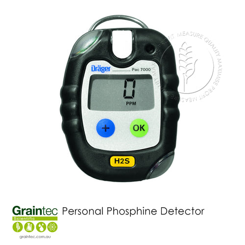 Dräger Pac 7000 Personal Phosphine Detector - Available at GRAINTEC SCIENTIFIC (Australia)