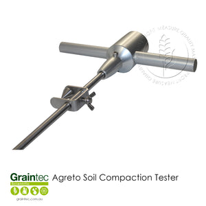 The Agreto Soil Penetrometer's handle and probe are completely made of stainless steel.