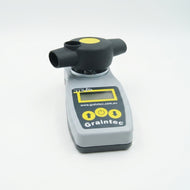 Pfeuffer HE Lite grain moisture meter with Graintec branding, front view on a seamless white background.