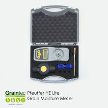 Load image into Gallery viewer, Studio product photo of the Graintec Pfeuffer HE Lite grain moisture analyser on a plain white background.
