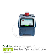 Load image into Gallery viewer, The HunterLab Agera L2 is the ideal colour measurement solution for plastics, plastic recycling, packaging, retroreflective and safety materials, textiles, coatings, pharmaceuticals, petrochemicals, paper and related materials, and anything with 20% reflectance or less | Graintec Scientific
