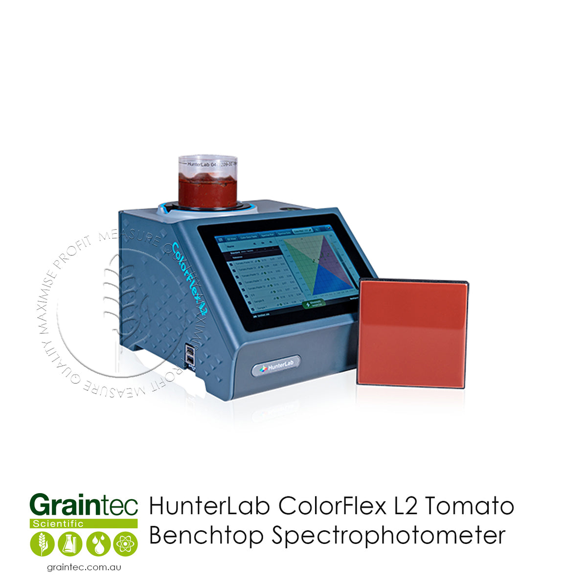 Hunterlab Color 2 HunterLab ColorFlex L2 Tomato Colour Spectrophotometer | Graintec ...