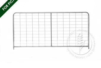 Galvanised Mesh Farm Gate with I Stay reinforcement, ideal for controlling sheep, goats, or small dogs | Graintec Scientific