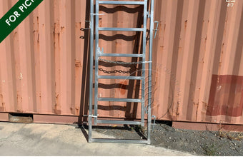 Heavy-duty Man Gate (In-Panel) for quick and safe personnel access in cattle yard races | Graintec Scientific