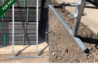 Galvanised Race Bow fabricated from 40 RHS for secure cattle handling | Graintec Scientific