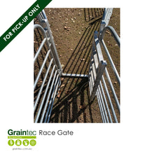 Load image into Gallery viewer, Engineered for durability and ease of use in high-pressure yard environments, this Race Gate provides a reliable solution for controlling stock flow | Graintec Scientific
