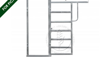 Portable Cattle Yard Sliding Gate showing 80x40 oval rail construction | Graintec Scientific