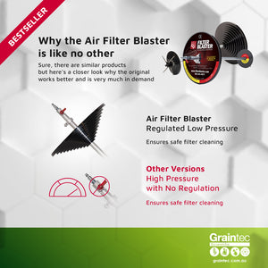 Air Filter Blaster vs Other Versions | The Air Filter Blaster is available at www.graintec.com.au