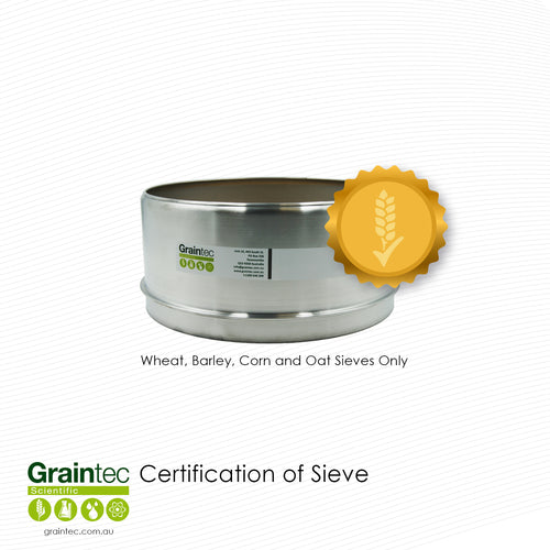 Certification of Sieve - Wheat, Barley, Corn and Oat Sieves Only | Graintec Scientific