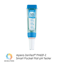 Load image into Gallery viewer, Apera ZenTest® PH60F-Z Smart Pocket Flat pH Tester | GS Solutions
