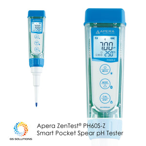 Apera ZenTest® PH60S-Z Smart Pocket Spear pH Tester | GS Solutions