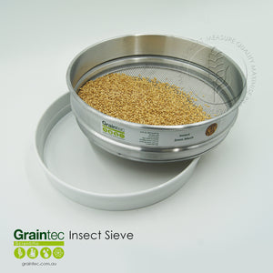 Graintec Scientific's insect sieve is the ideal tool for checking your grain for insect activity. Comes with a catch pan. Available at www.graintec.com.au