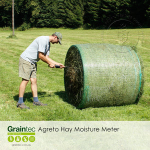 The Agreto Hay Moisture Meter is available at Graintec Scientific | www.graintec.com.au