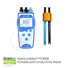 Load image into Gallery viewer, Apera LabSen® Portable pH/ Conductivity Meters
