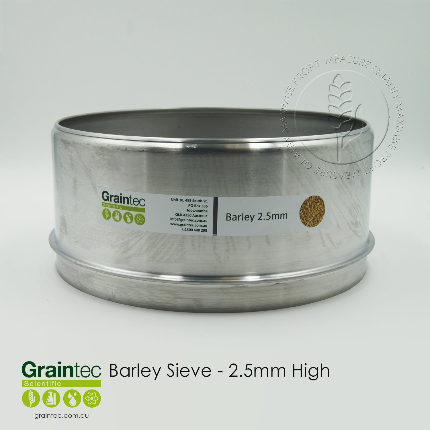 High-Quality Barley Sieve Stack | Graintec Scientific