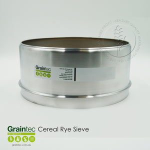 Cereal rye commodity sieve, manufactured to Grain Trade Australia specifications. Available from Graintec Scientific | www.graintec.com.au