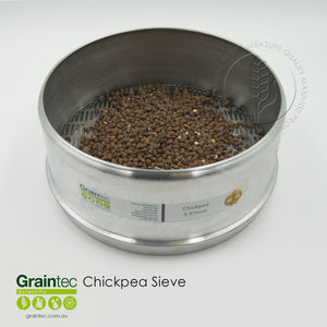 The Desi Chickpea Sieve is available at Graintec Scientific | www.graintec.com.au