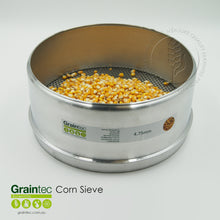 Load image into Gallery viewer, Maize / Soy Bean commodity sieve, manufactured to Grain Trade Australia specifications. Available from Graintec Scientific | www.graintec.com.au 
