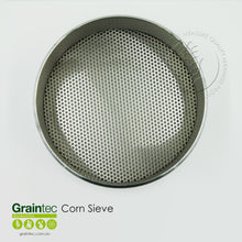 Load image into Gallery viewer, Maize/ Soy Bean Sieve: 4.75mm Round-hole, 300mm diameter sieve, high-sided
