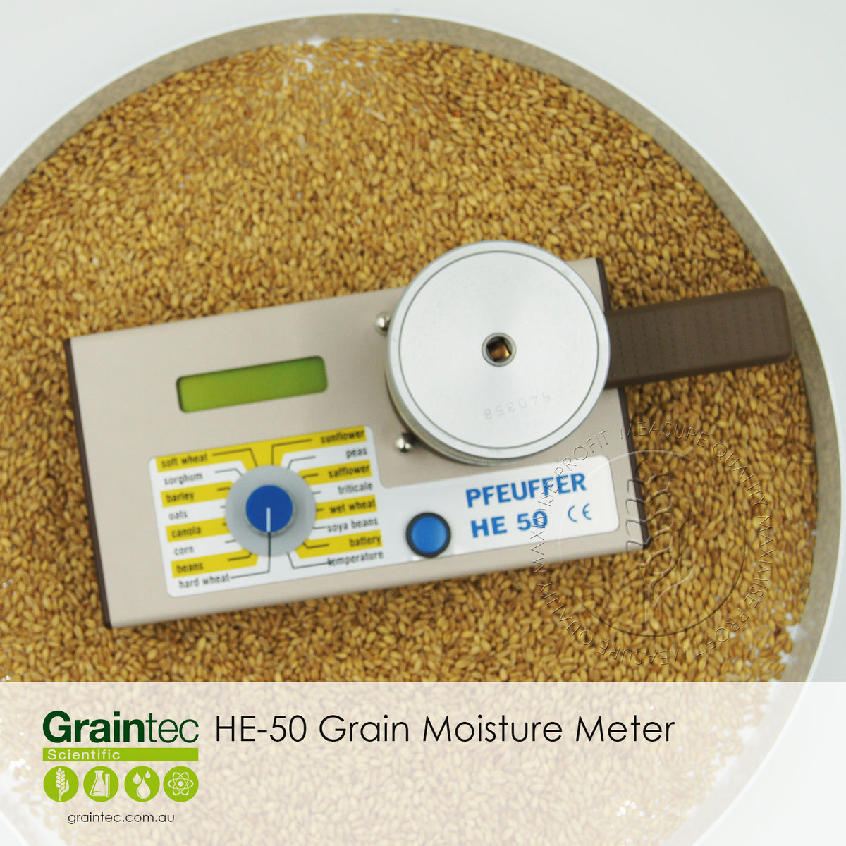 Pfeuffer HE50 Grain Moisture Meter Australia's Most Trusted