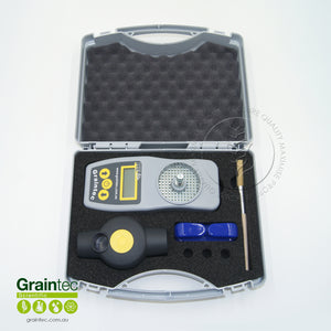 The Pfeuffer HE Lite Grain Moisture Meter. Now available at Graintec Scientific.