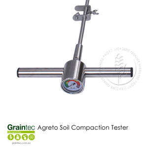 The Agreto Soil Penetrometer/ Compaction Tester is a device for determining the compaction of soil on agricultural land.