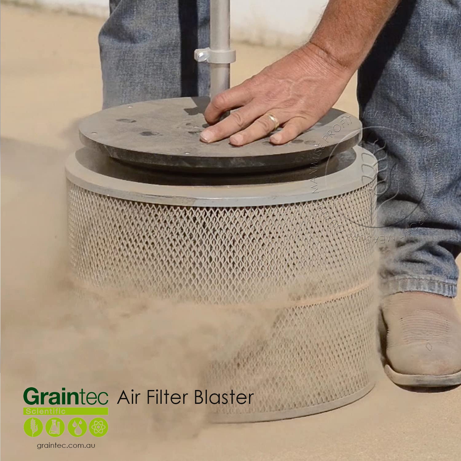 Air filter cleaning shop machine
