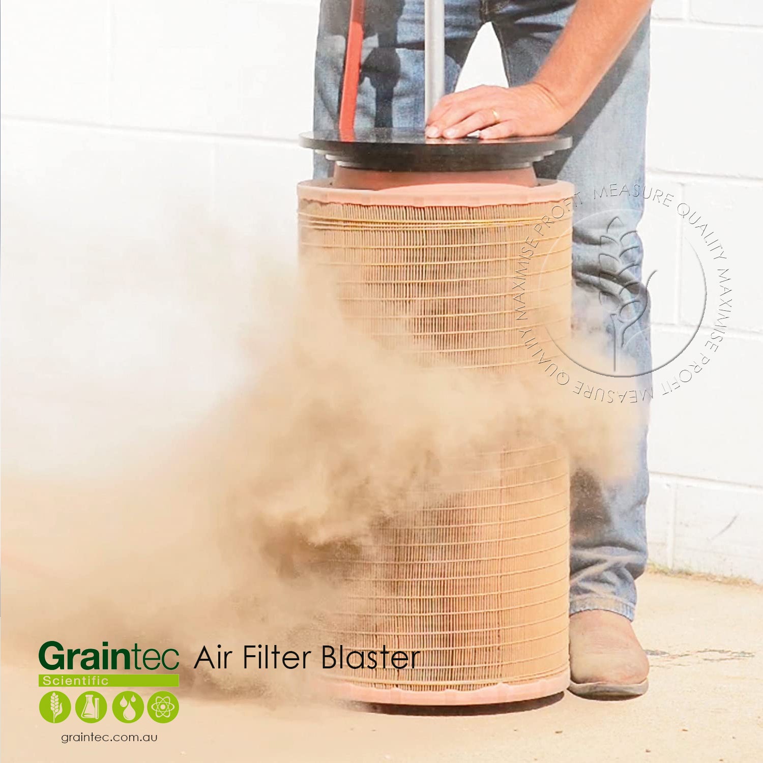 Air Filter Blaster Clean Filters in Seconds Graintec Scientific