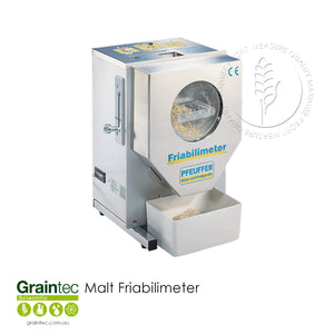 GRAINTEC SCIENTIFIC Malt Friabilimeter: Quick and easy evaluation of the brewing value of malt for breweries and malthouses