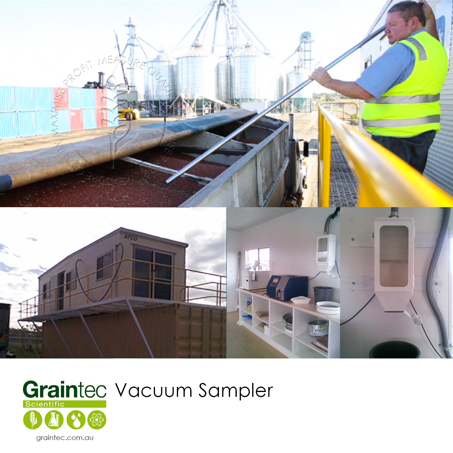 Grain Sampling Machine Graintec Vacuum Sampler – Efficient Grain Sampling with 2m Probe ...