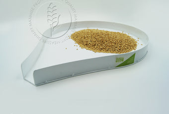 The 400mm Spouted Grain Tray makes grain inspection easy and the spouted shape makes pouring grain clean and simple. Available from Graintec Scientific | www.graintec.com.au 