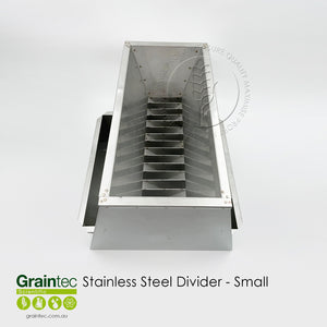 Graintec Scientific's Stainless Steel Divider (Small) is ideal for splitting a sample. Suitable for sample sizes up to 5kg.