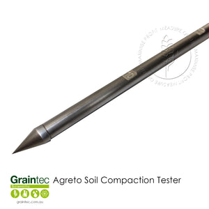 The Agreto Soil Penetrometer's handle and probe are completely made of stainless steel.